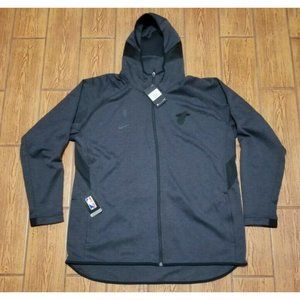 Nike NBA Miami Heat On Court Showtime Hoodie Jacket Men's Size 4XL-T AV1541-032